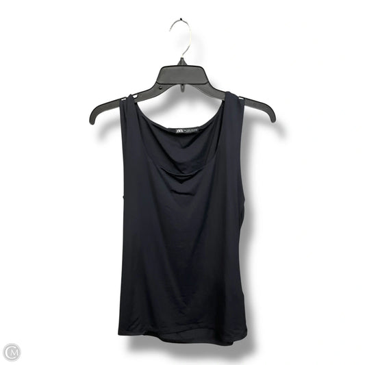 Top Sleeveless By Zara In Black, Size: L