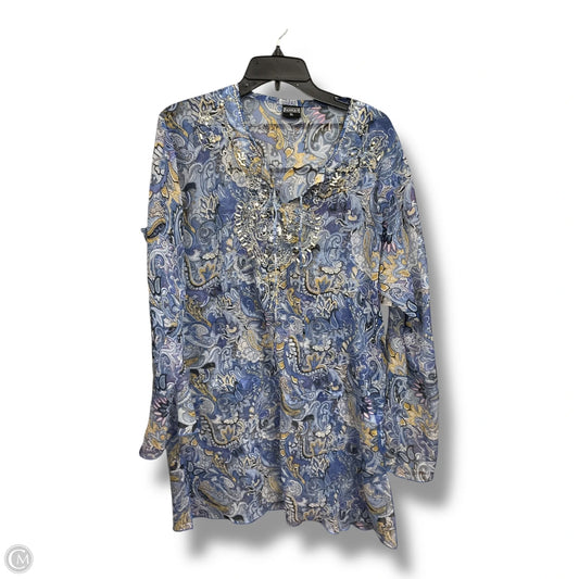 Tunic Long Sleeve By Cmc In Paisley Print, Size: Xl