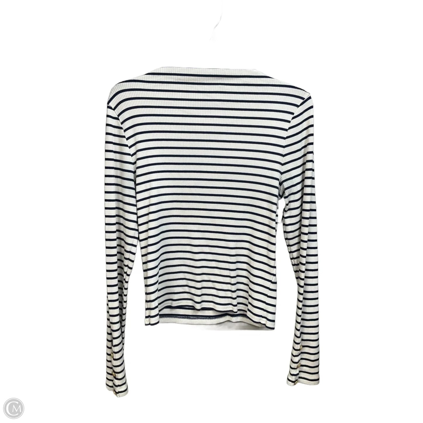 Top Long Sleeve By J. Crew In Striped Pattern, Size: L