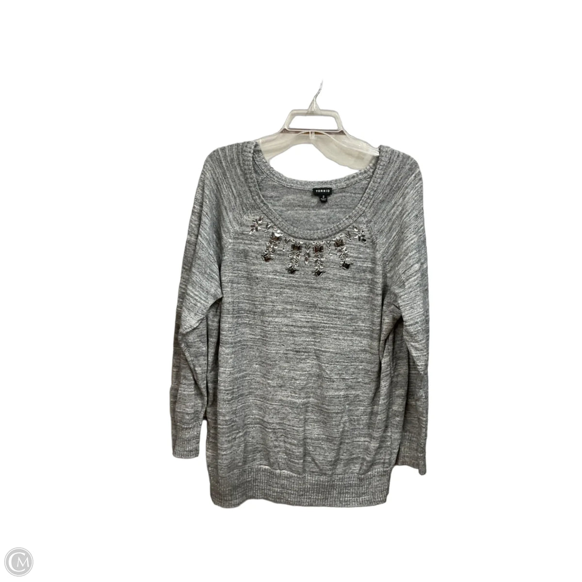Sweater By Torrid In Grey, Size: 2x