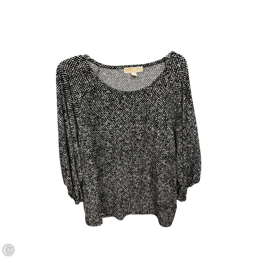 Top 3/4 Sleeve By Michael By Michael Kors In Animal Print, Size: Xl