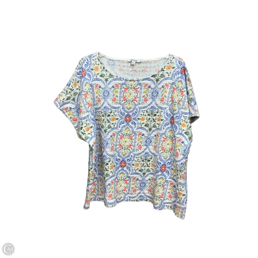 Top Sleeveless By Chicos In Floral Print, Size: Xxl