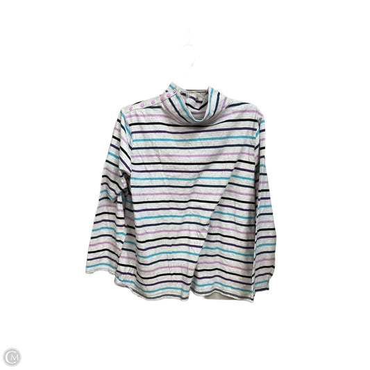 Top Long Sleeve By Talbots In Striped Pattern, Size: 2x