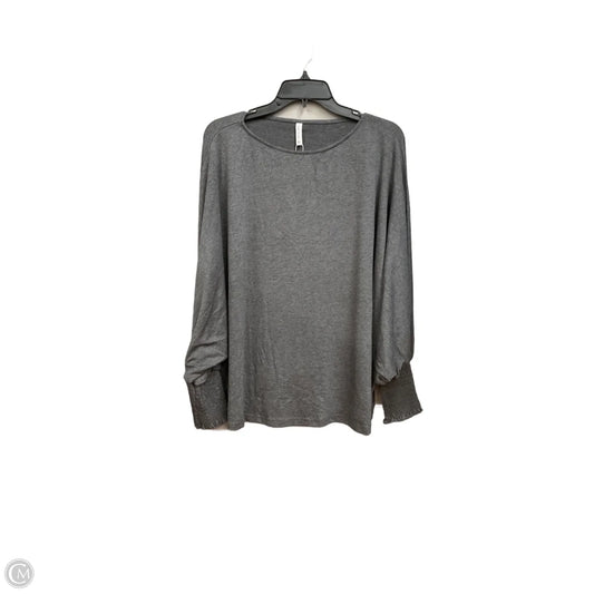 Top Long Sleeve By Clothes Mentor In Grey, Size: Xl