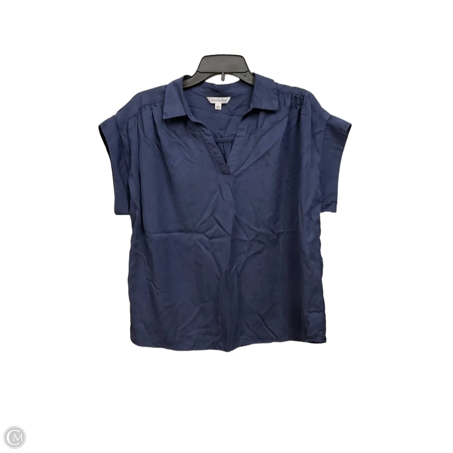 Blouse Sleeveless By Ophelia Roe In Navy, Size: L