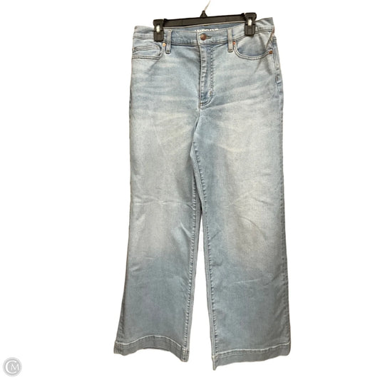 Jeans Wide Leg By Lands End In Blue Denim, Size: 12