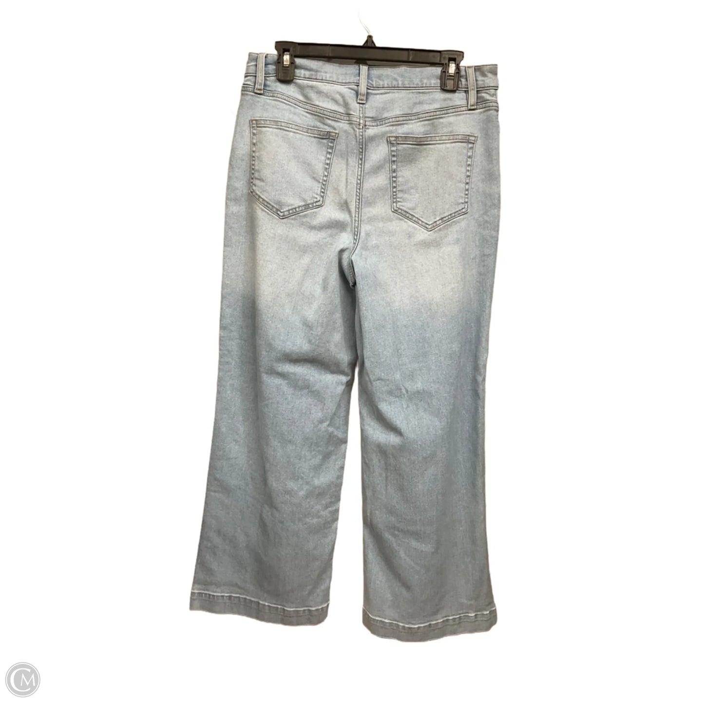 Jeans Wide Leg By Lands End In Blue Denim, Size: 12