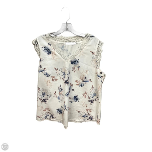 Top Sleeveless By Clothes Mentor In Floral Print, Size: 2x