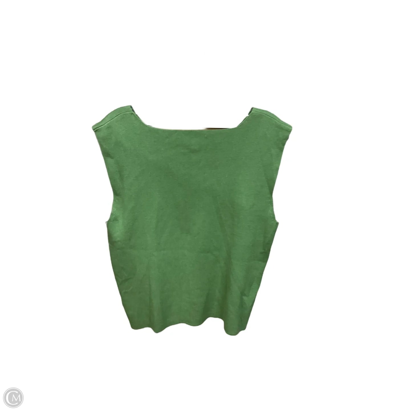 Top Sleeveless By Coldwater Creek In Green, Size: Xl
