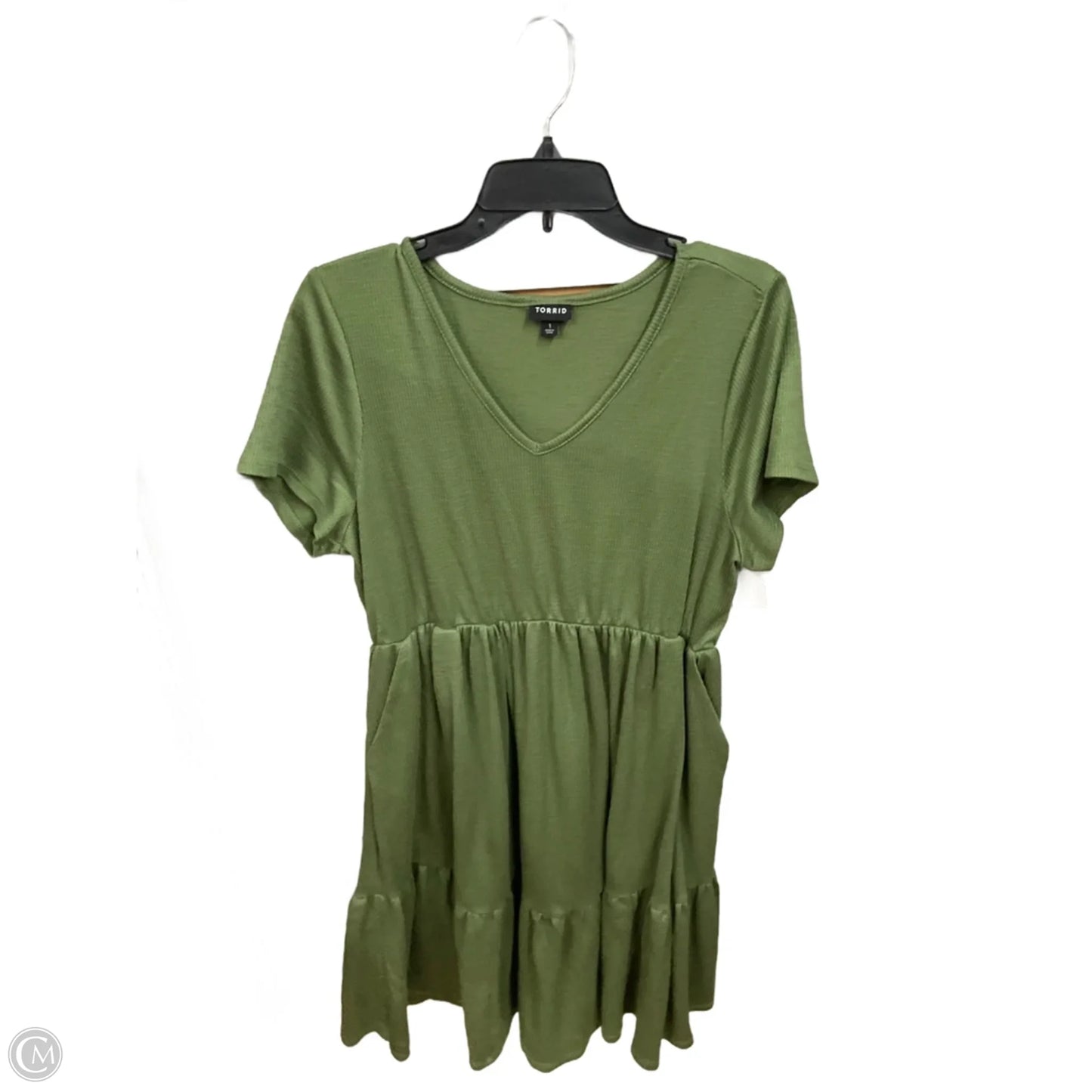 Dress Casual Short By Torrid In Green, Size: 1x