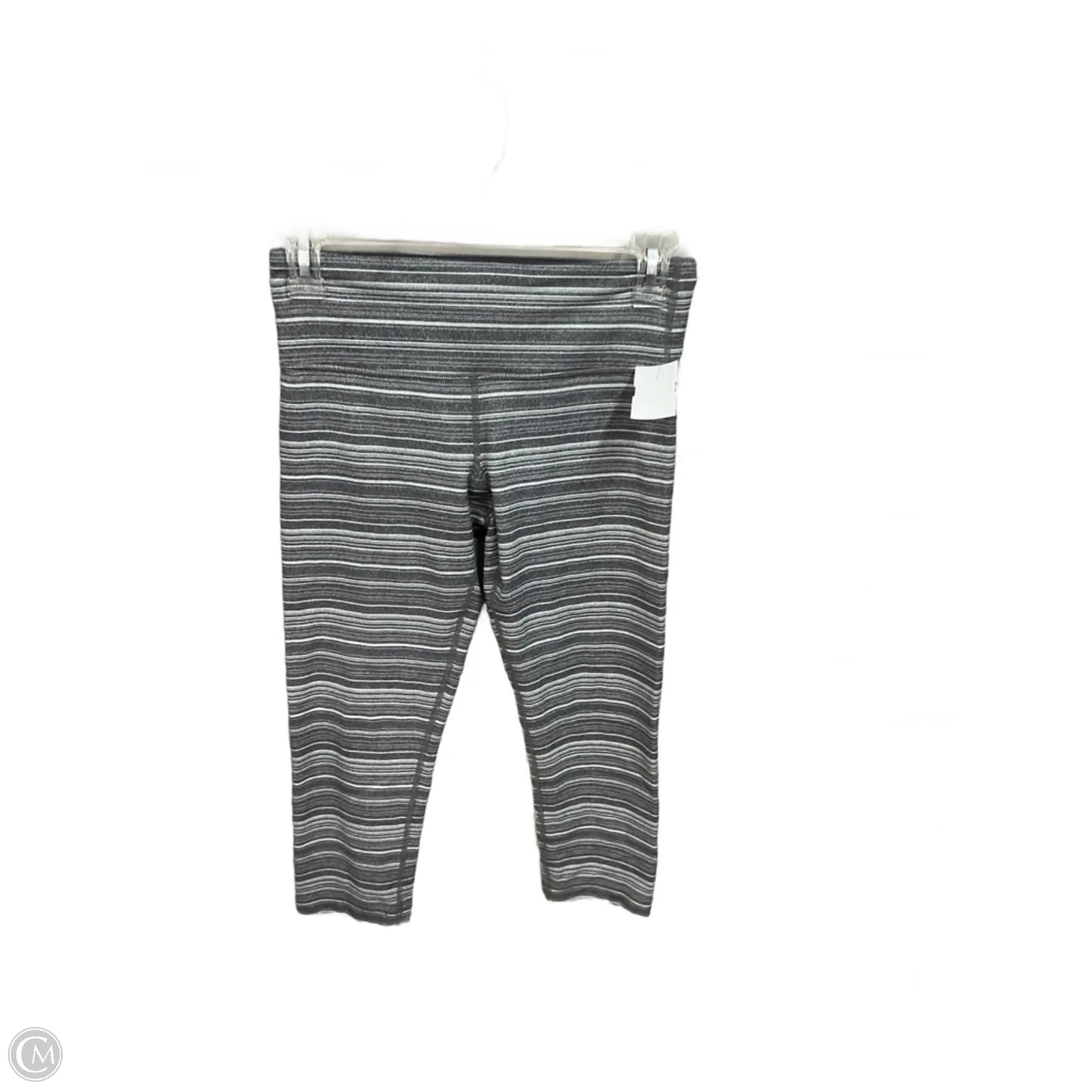 Athletic Leggings Capris By Lululemon In Striped Pattern, Size: S