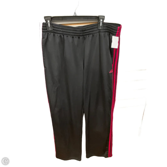 Athletic Pants By Adidas In Black & Pink, Size: Xl