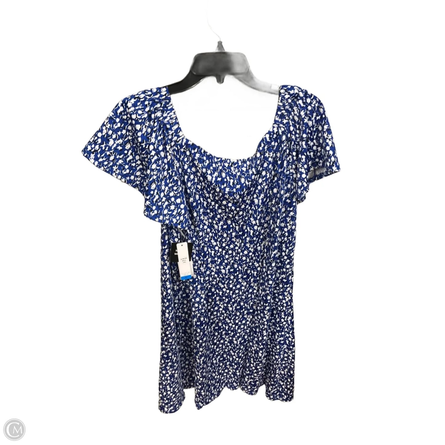 Dress Casual Short By Signature By Robbie Bee In Floral Print, Size: Xl