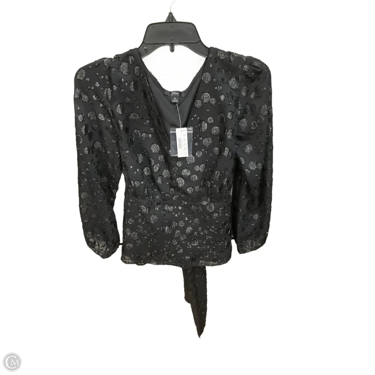 Top Long Sleeve By J. Crew In Black, Size: M