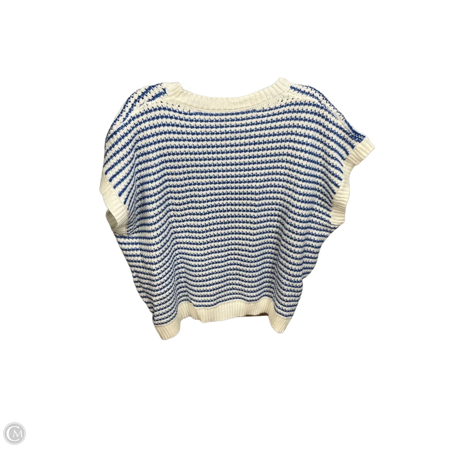 Vest Sweater By Clothes Mentor In Striped Pattern, Size: S