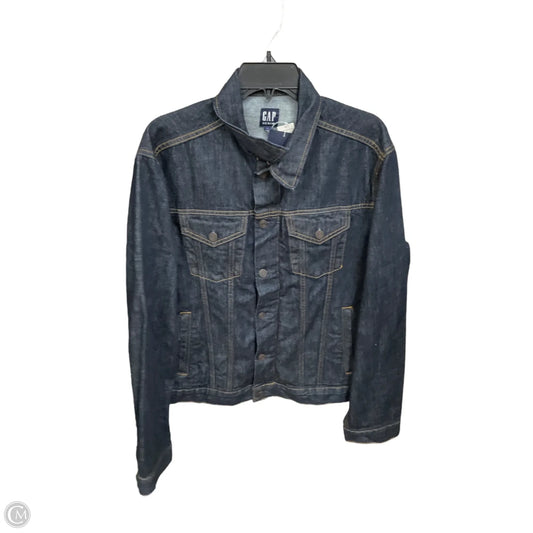 Jacket Denim By Gap In Blue Denim, Size: L