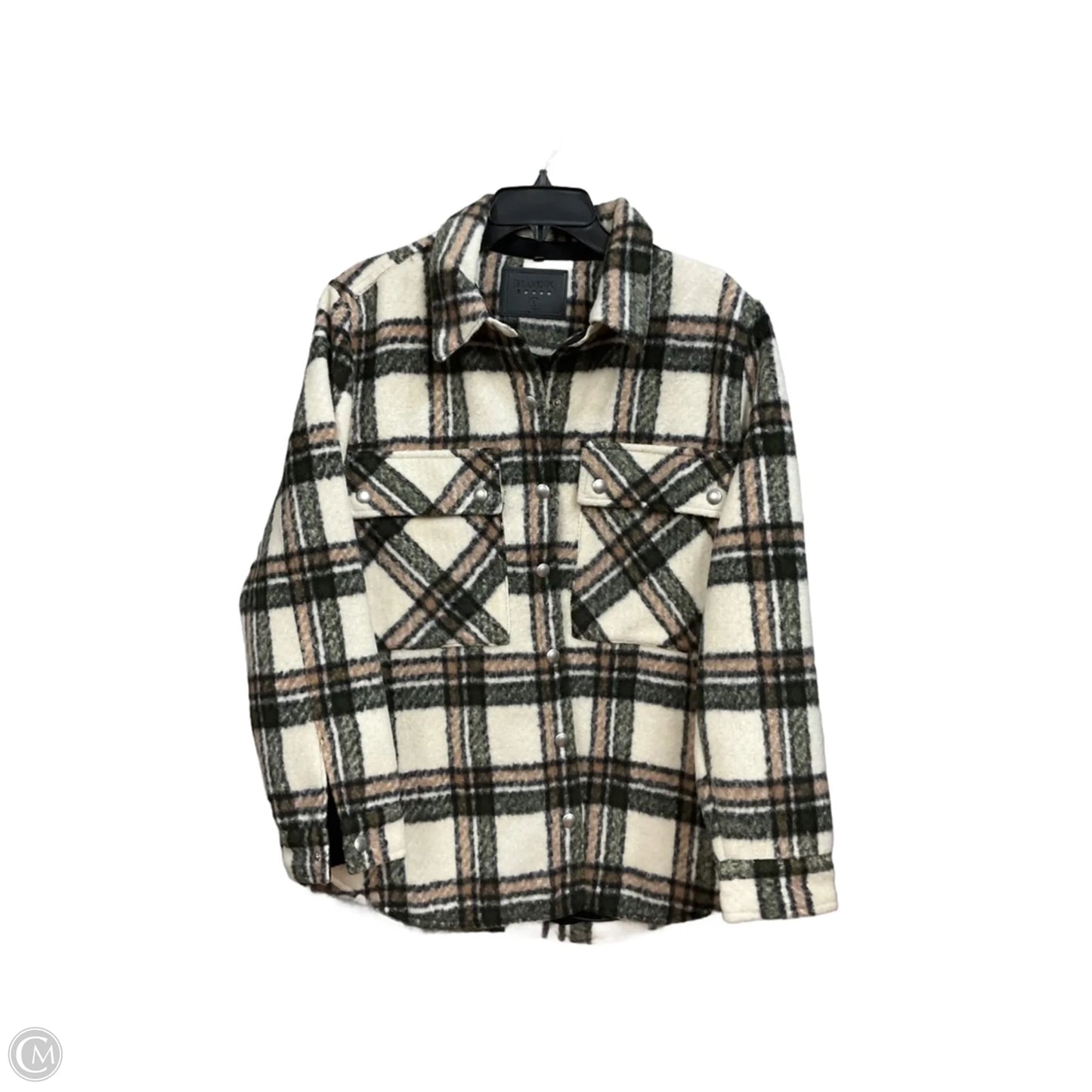 Jacket Shirt By Blanknyc In Plaid Pattern, Size: L