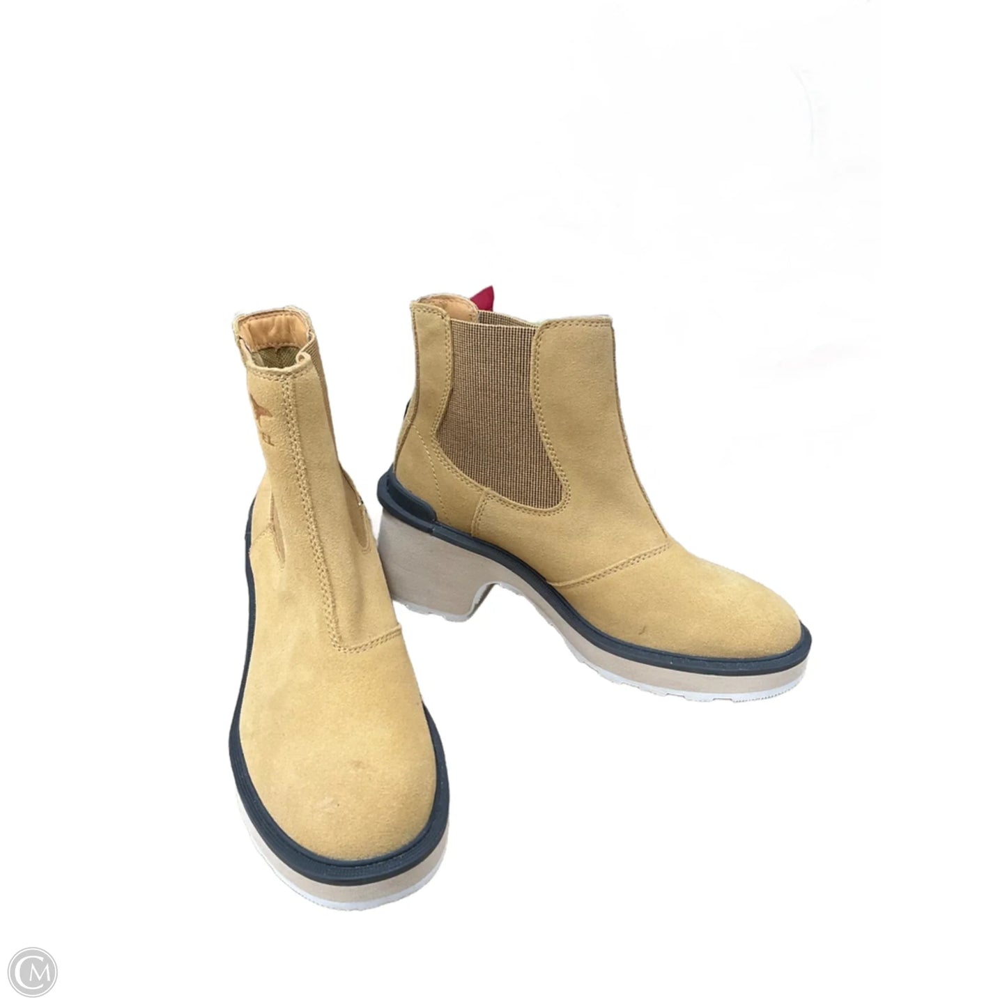 Boots Ankle Heels By Sorel In Tan, Size: 7.5