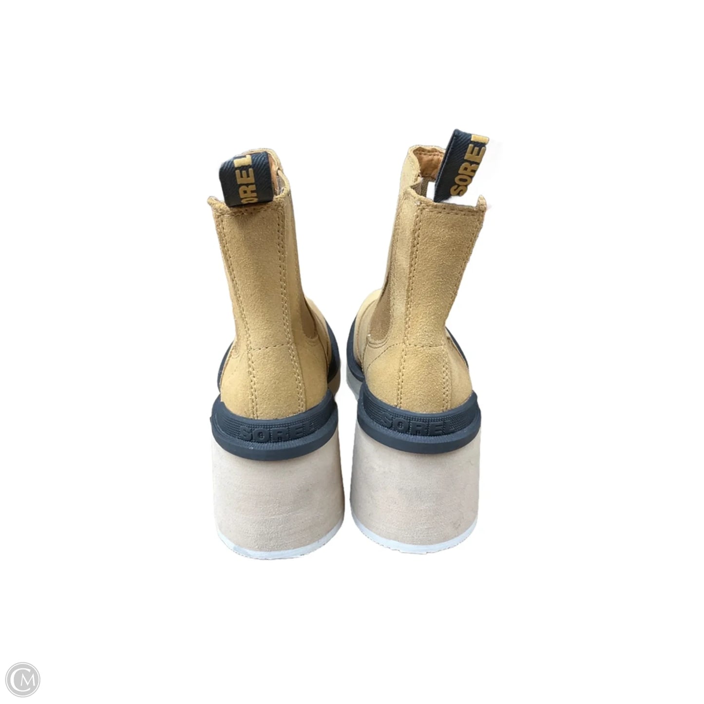 Boots Ankle Heels By Sorel In Tan, Size: 7.5