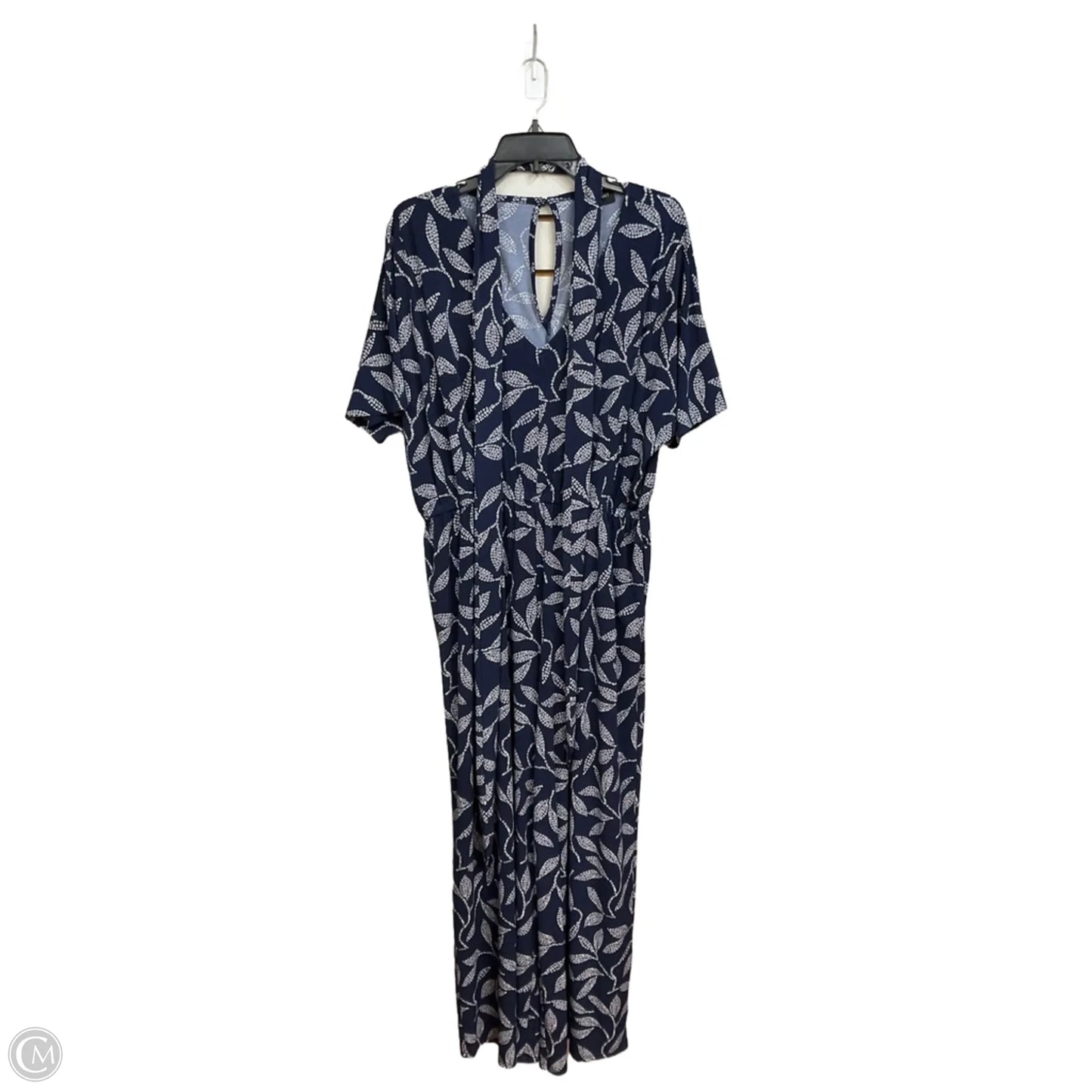 Jumpsuit By Lane Bryant In Blue & White, Size: Xl