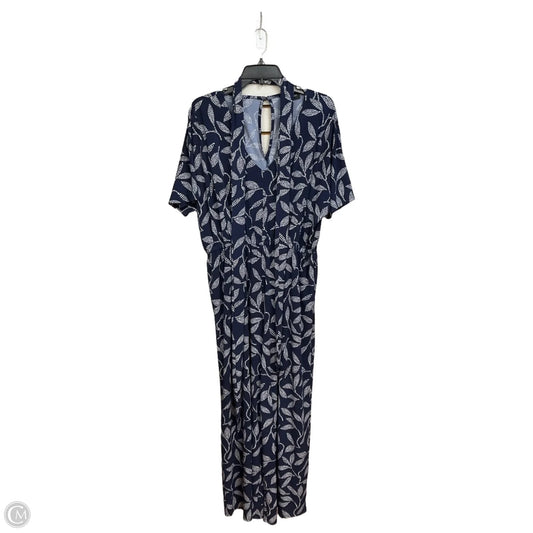 Jumpsuit By Lane Bryant In Blue & White, Size: Xl