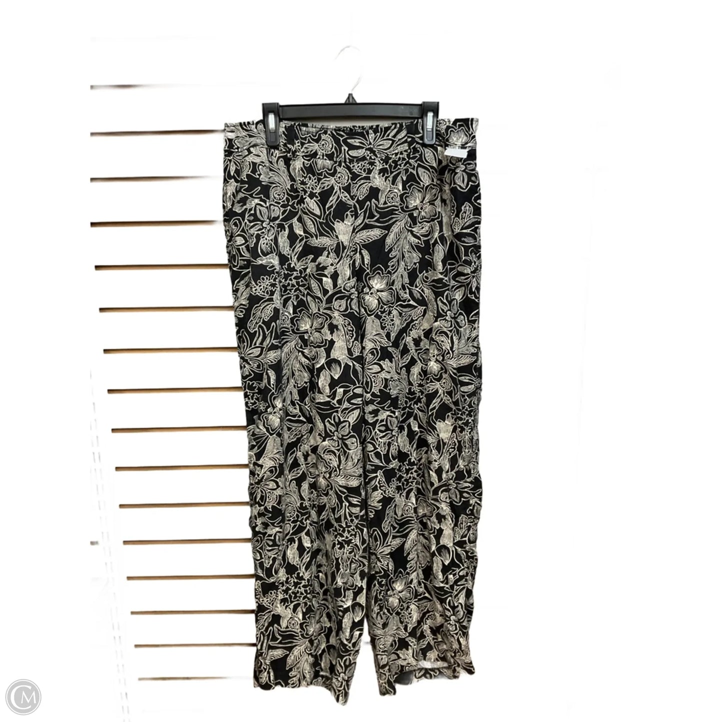 Pants Linen By Lane Bryant In Black & Cream, Size: Xl