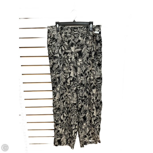 Pants Linen By Lane Bryant In Black & Cream, Size: Xl