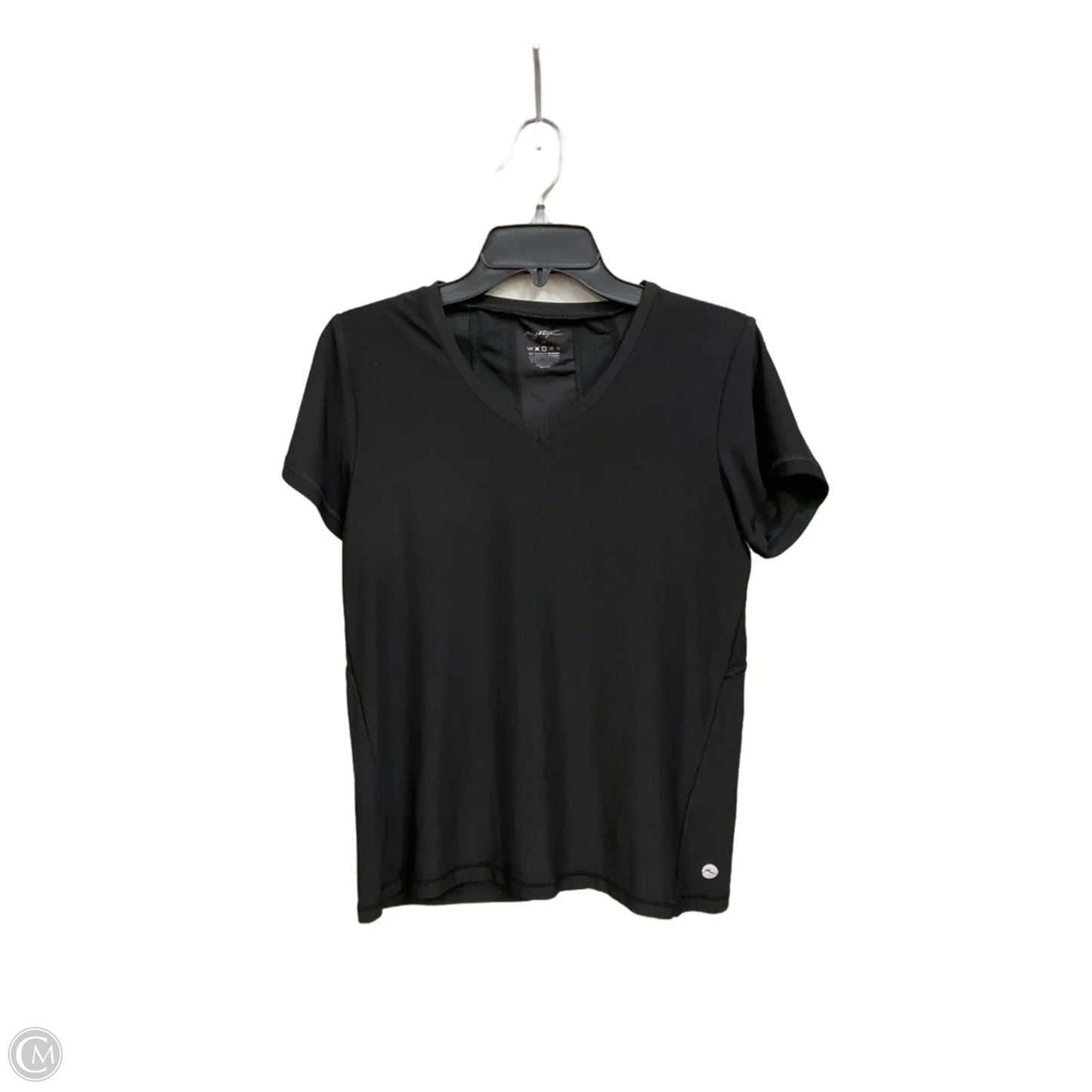Athletic Top Short Sleeve By Gottex In Black, Size: M