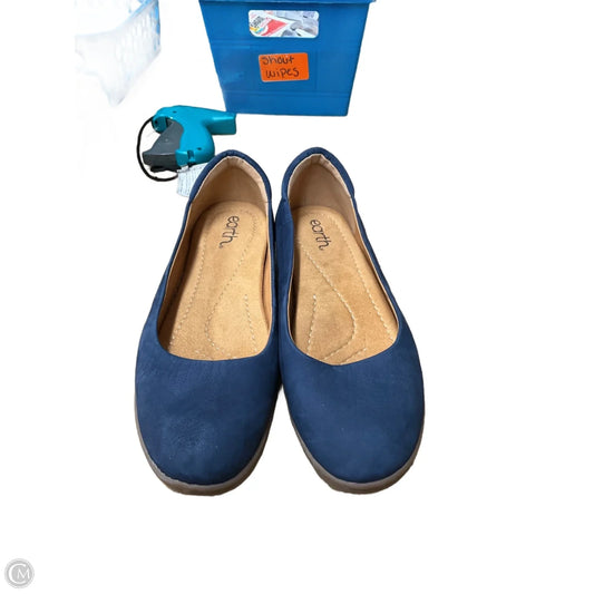 Shoes Flats By Earth In Blue, Size: 8