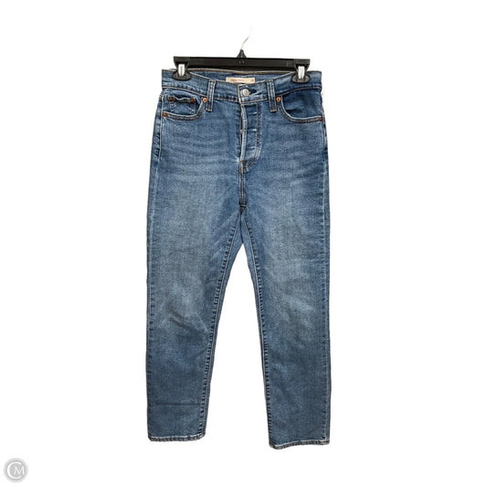 Jeans Straight By Levis In Blue Denim, Size: 2