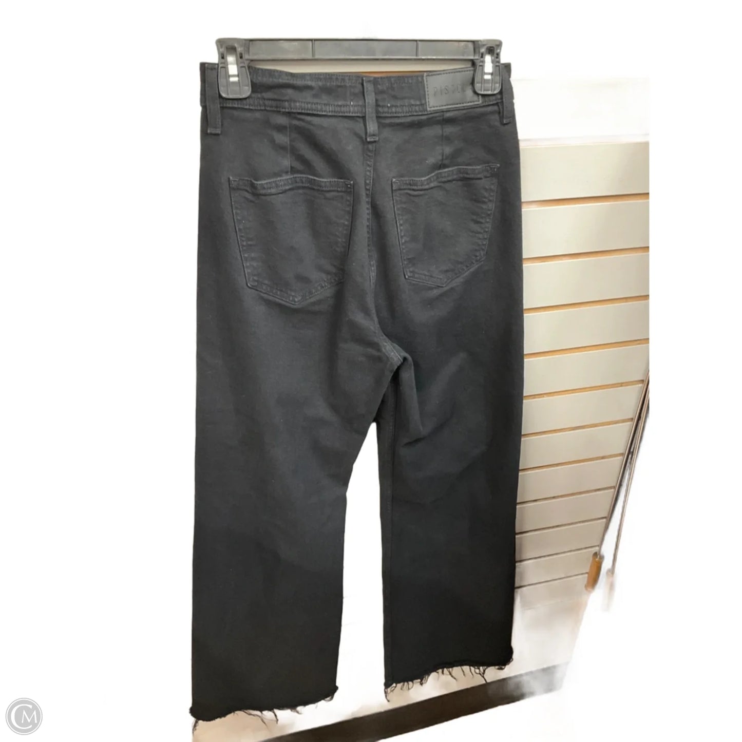 Jeans Wide Leg By Pistola In Black Denim, Size: 4