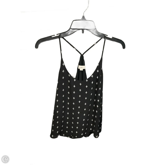 Top Sleeveless By Loft In Black & White, Size: Xs