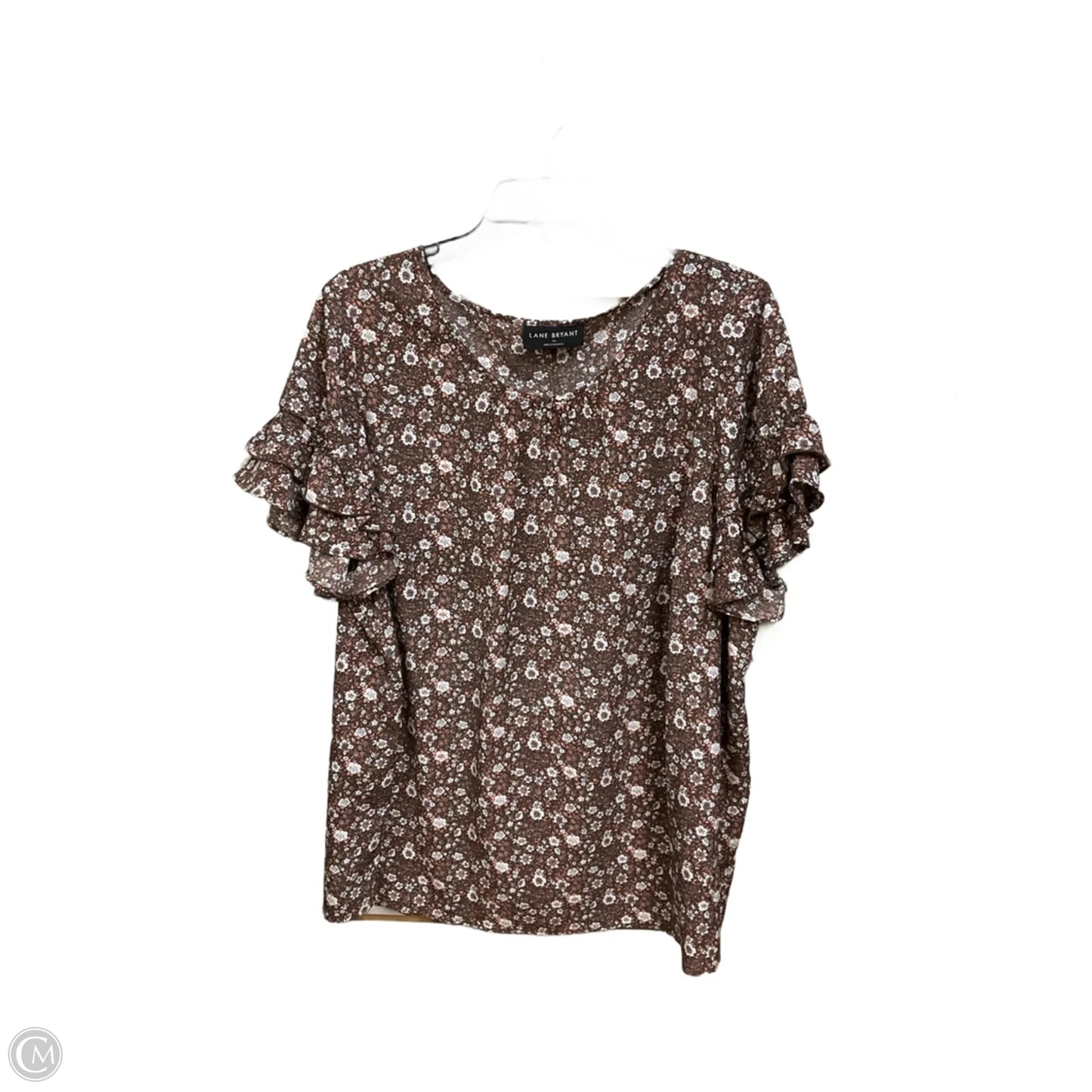Top Short Sleeve By Lane Bryant In Floral Print, Size: 2x