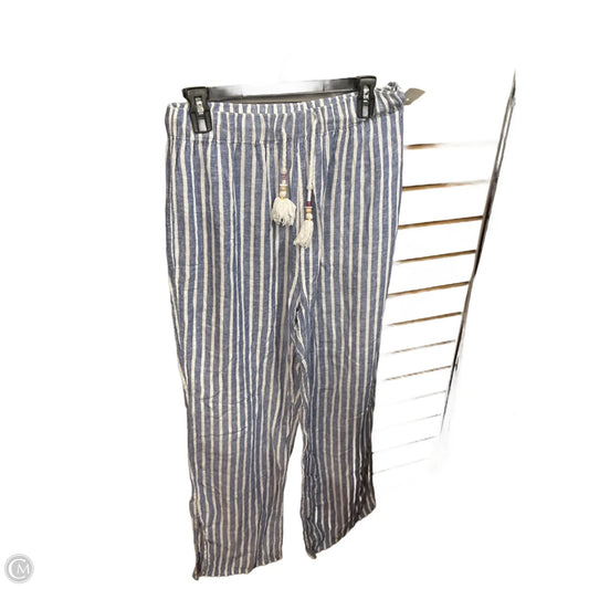 Pants Linen By Sigrid Olsen In Striped Pattern, Size: 16