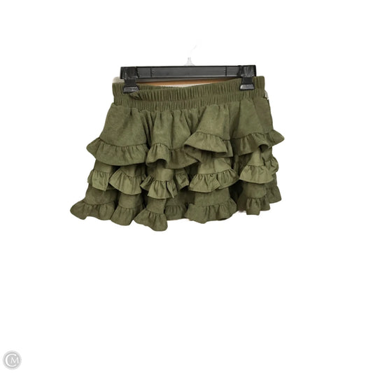 Skirt Mini & Short By Pretty Little Thing In Green, Size: 10