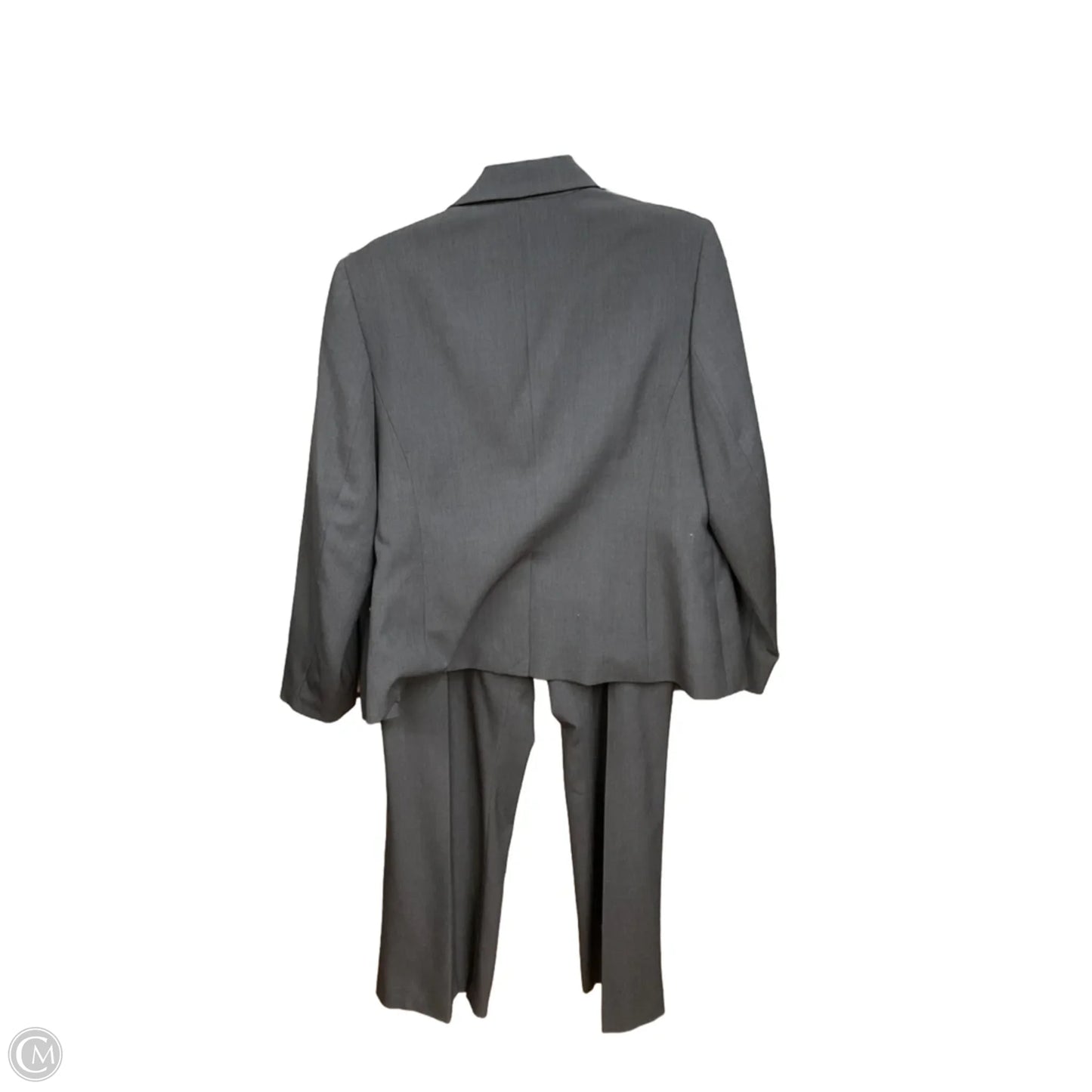 Pants Suit 2pc By Calvin Klein In Grey, Size: Xl