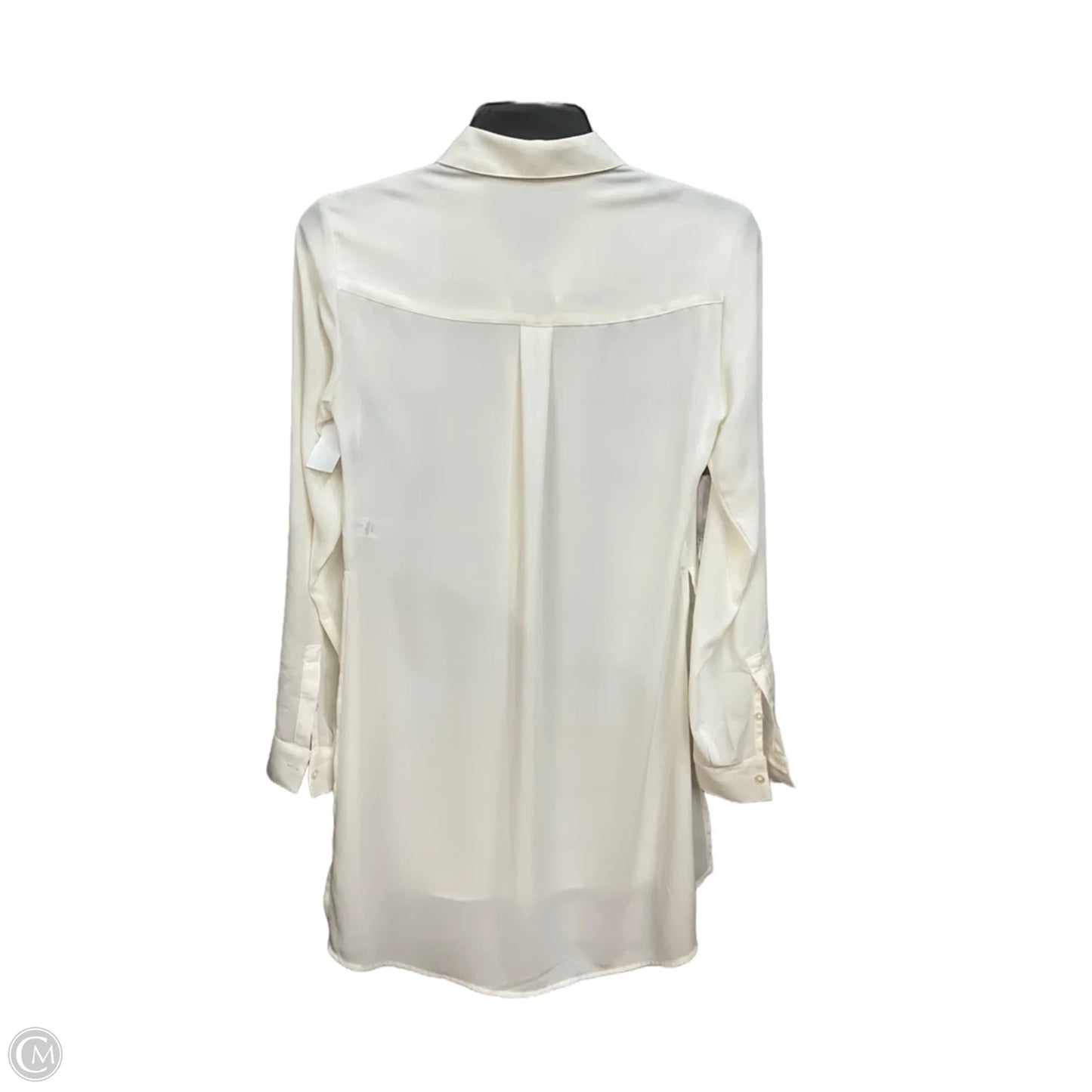 Tunic Long Sleeve By Express In Cream, Size: Xs