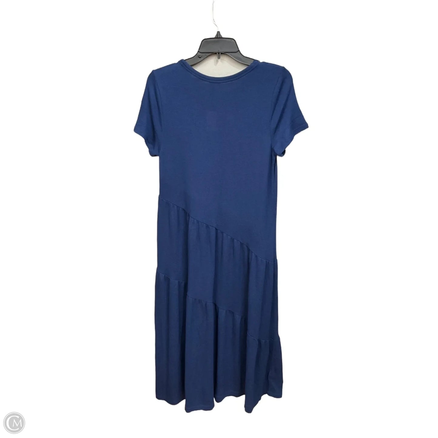 Dress Casual Midi By Ann Taylor In Navy, Size: Xs