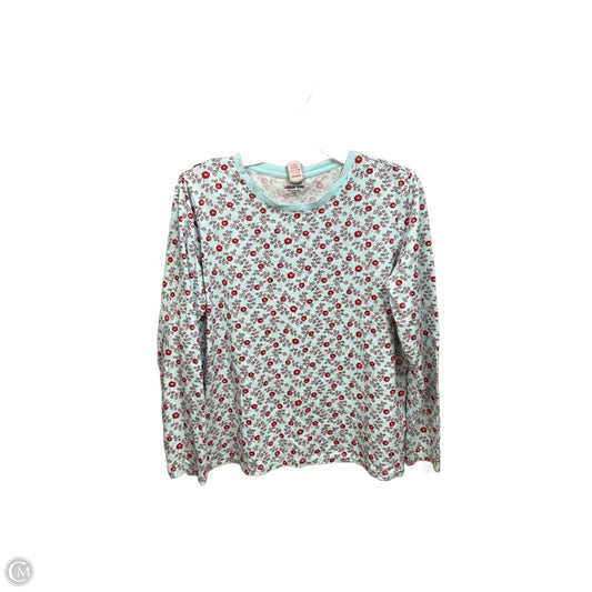 Top Long Sleeve By Lands End In Floral Print, Size: L