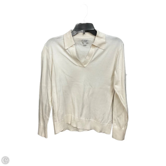 Top Long Sleeve By J. Crew In Cream, Size: S