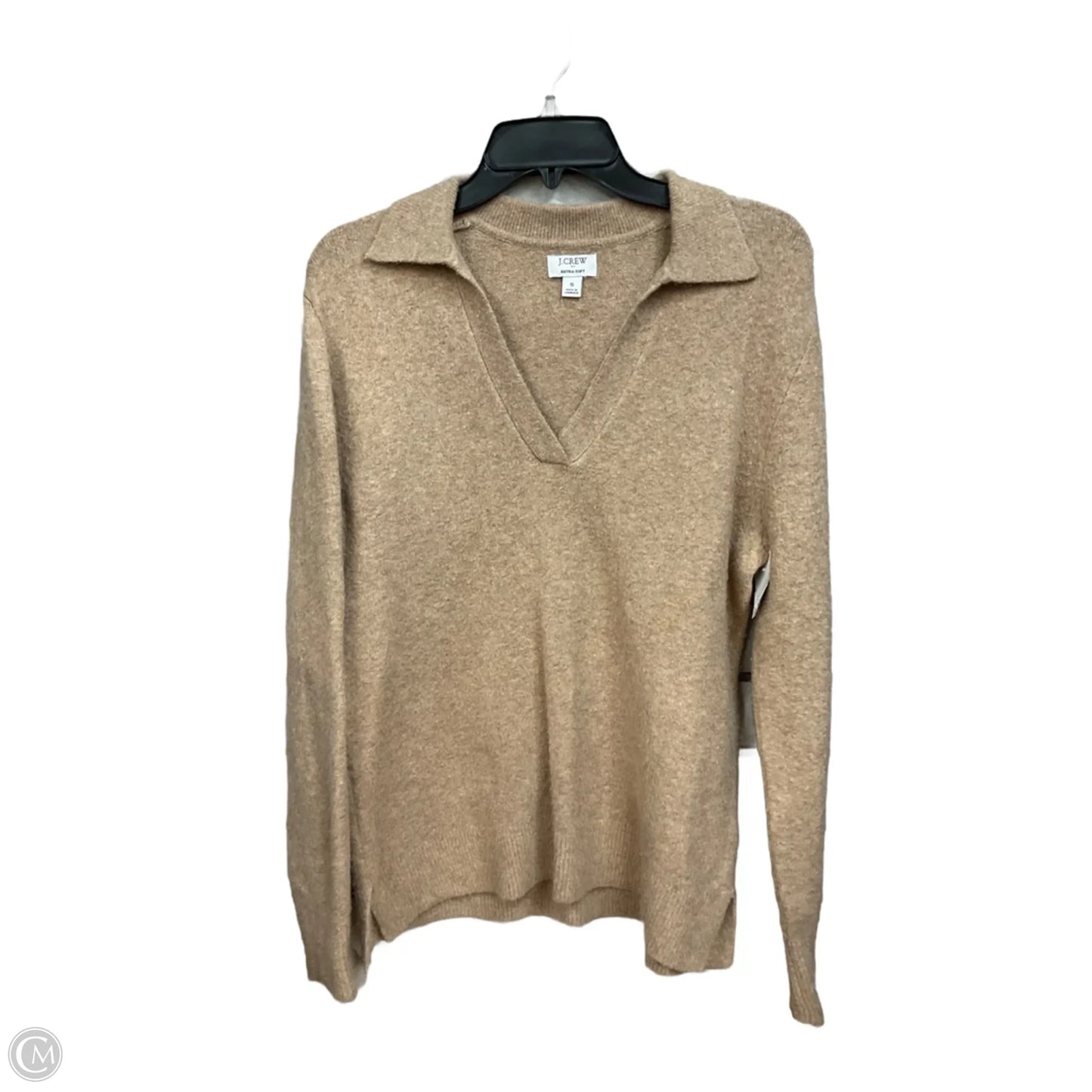 Top Long Sleeve By J. Crew In Tan, Size: S