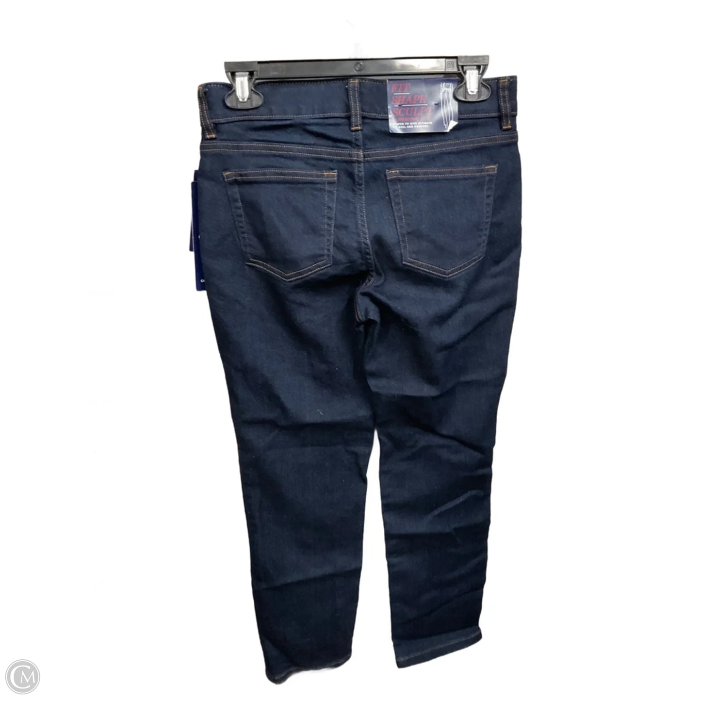 Jeans Straight By Chaps In Blue Denim, Size: 4