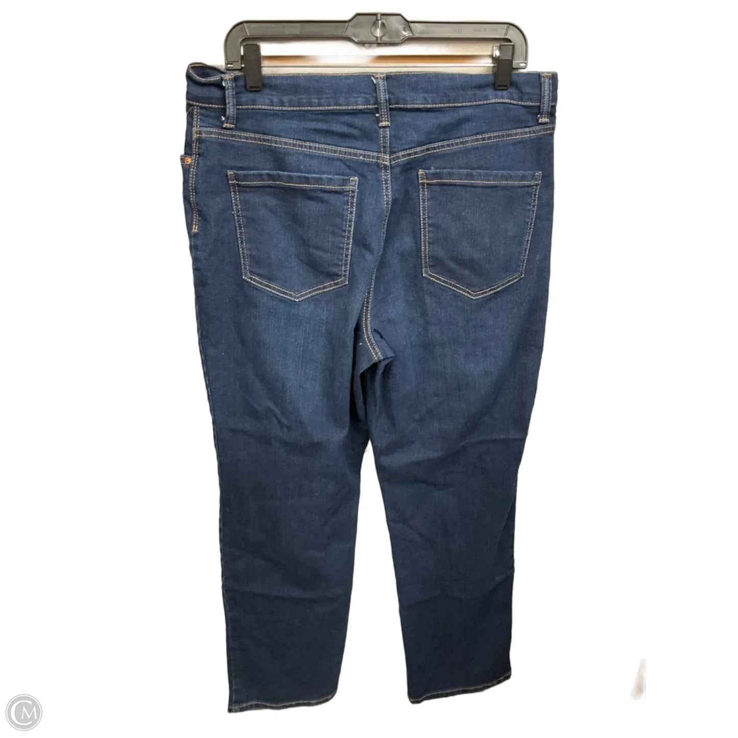 Jeans Straight By Gloria Vanderbilt In Blue Denim, Size: 14