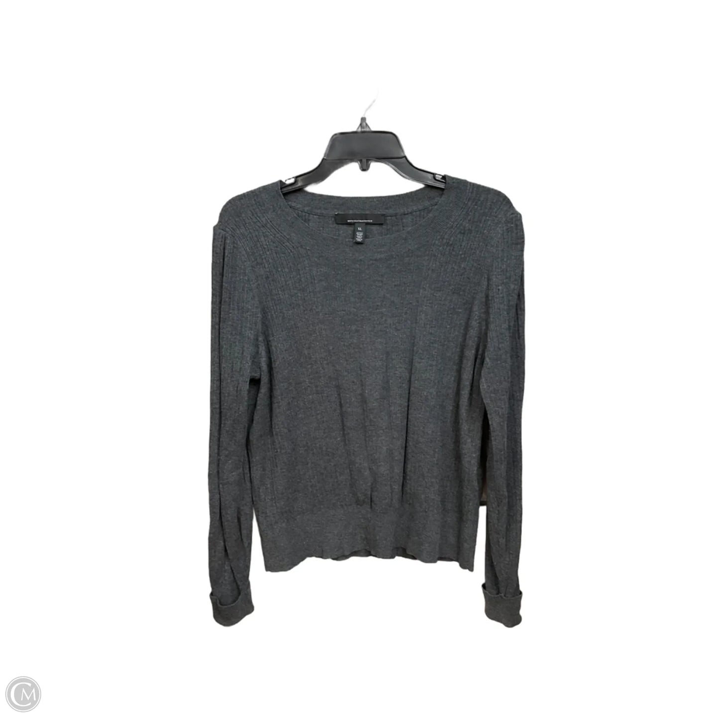 Top Long Sleeve By White House Black Market In Grey, Size: Xl