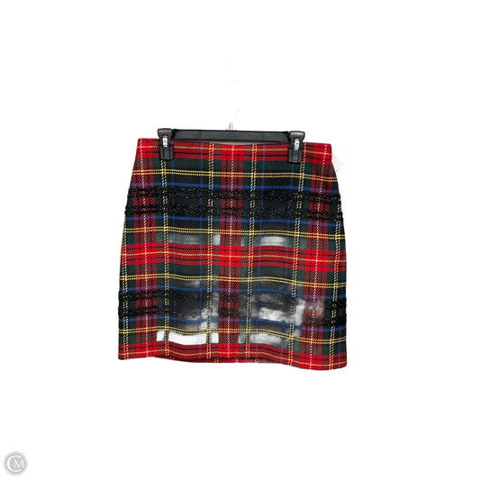 Skirt Mini & Short By J. Crew In Plaid Pattern, Size: 10