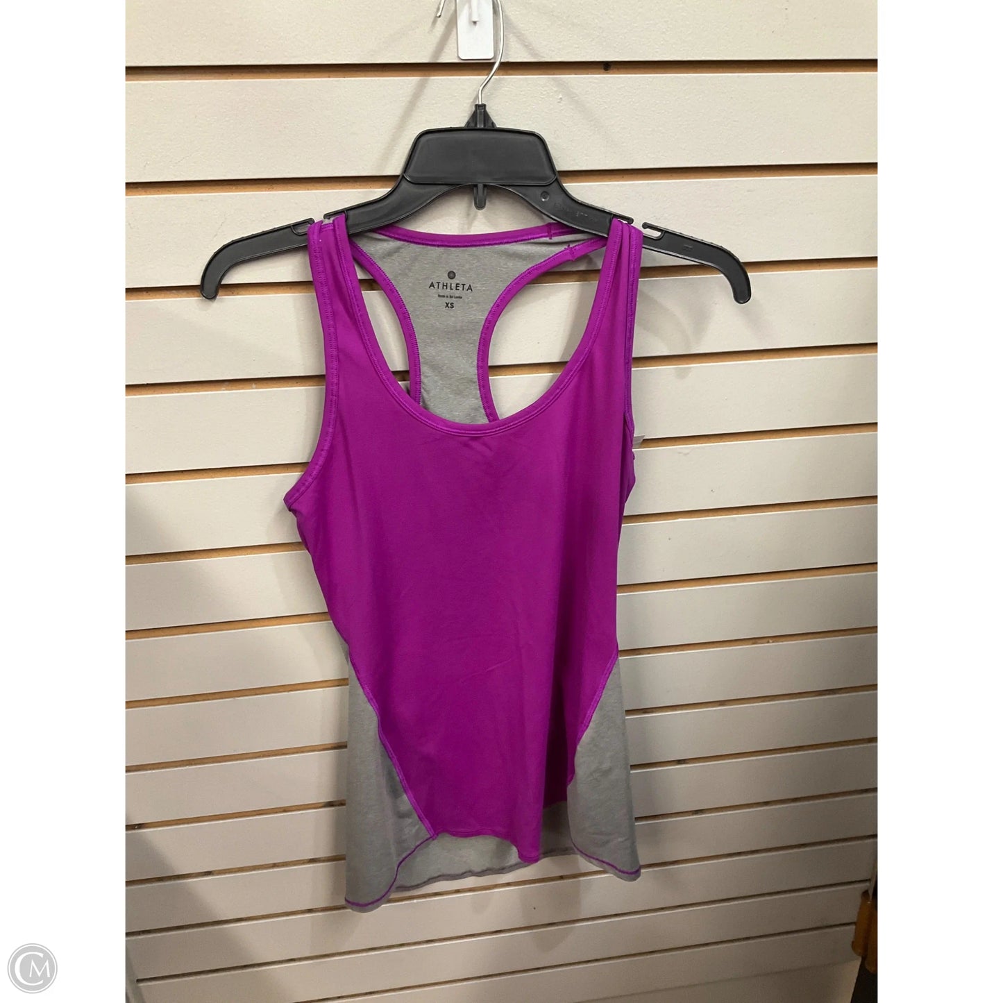 Athletic Tank Top By Athleta In Grey & Purple, Size: Xs