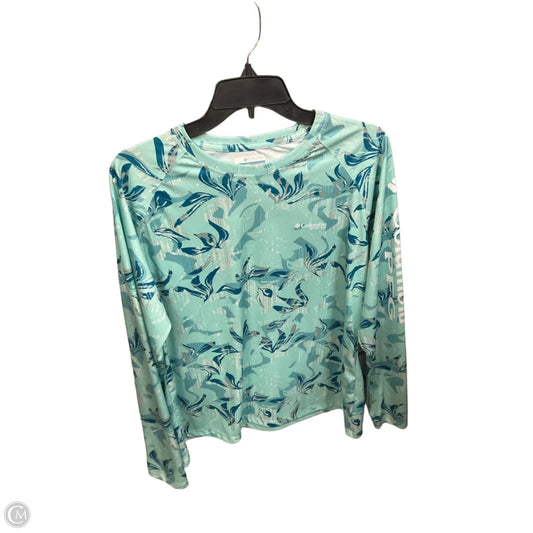Athletic Top Long Sleeve Crewneck By Columbia In Multi-colored, Size: Xl