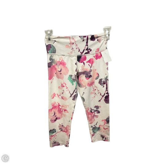 Athletic Leggings Capris By Lululemon In Floral Print, Size: Xs
