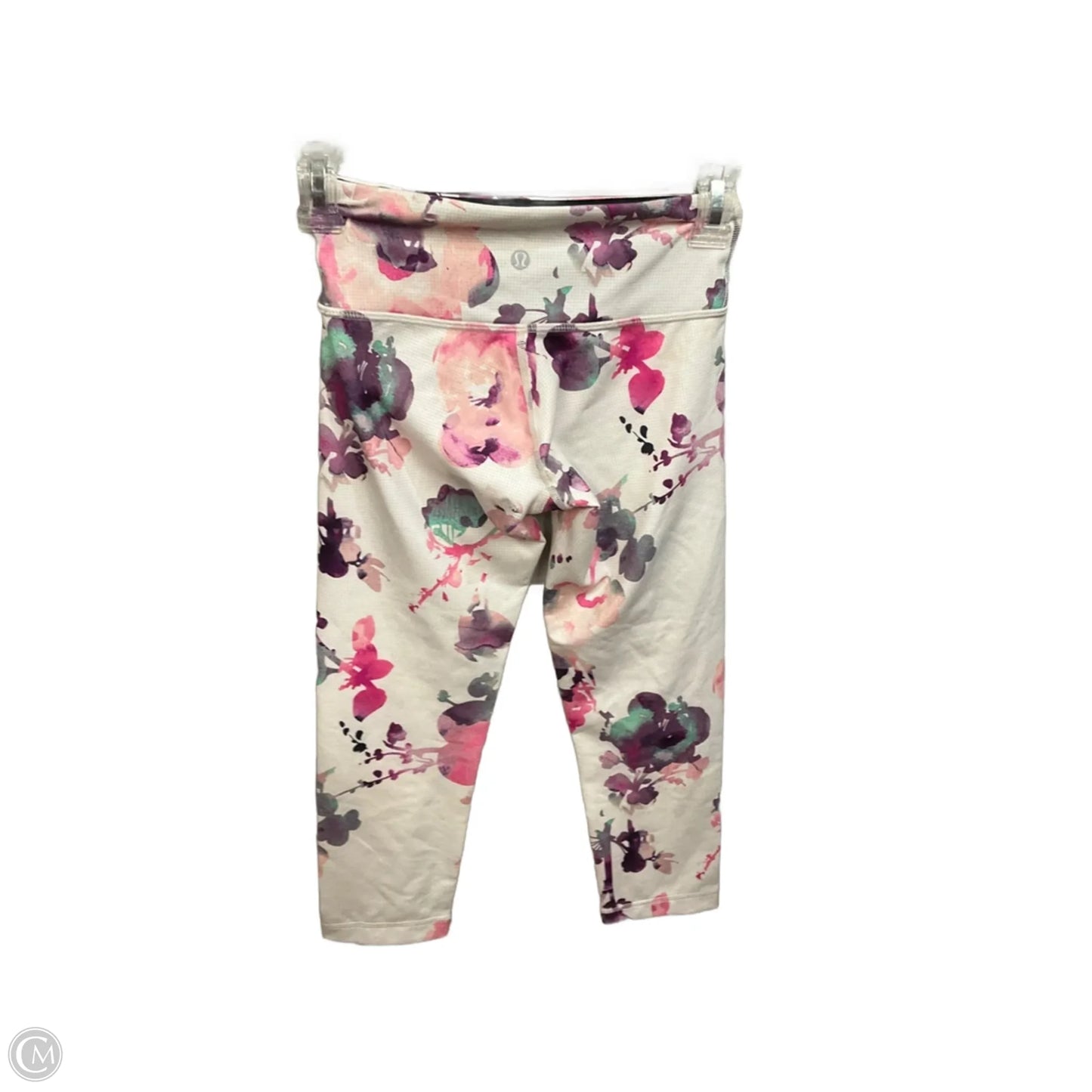 Athletic Leggings Capris By Lululemon In Floral Print, Size: Xs