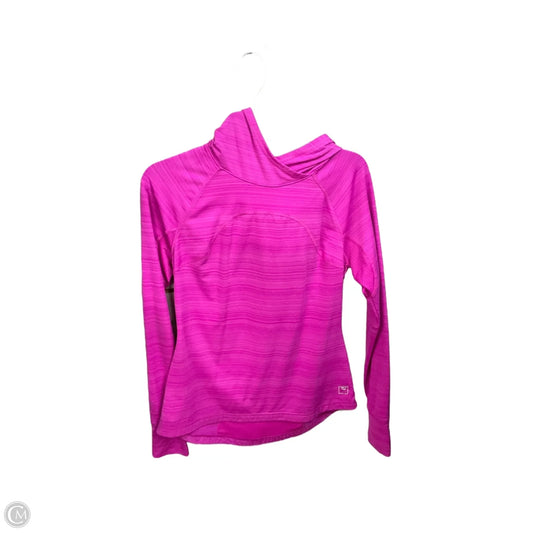 Athletic Top Long Sleeve Hoodie By Fila In Purple, Size: M